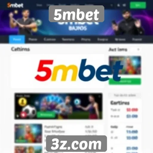 Interface e usabilidade do site 5mbet